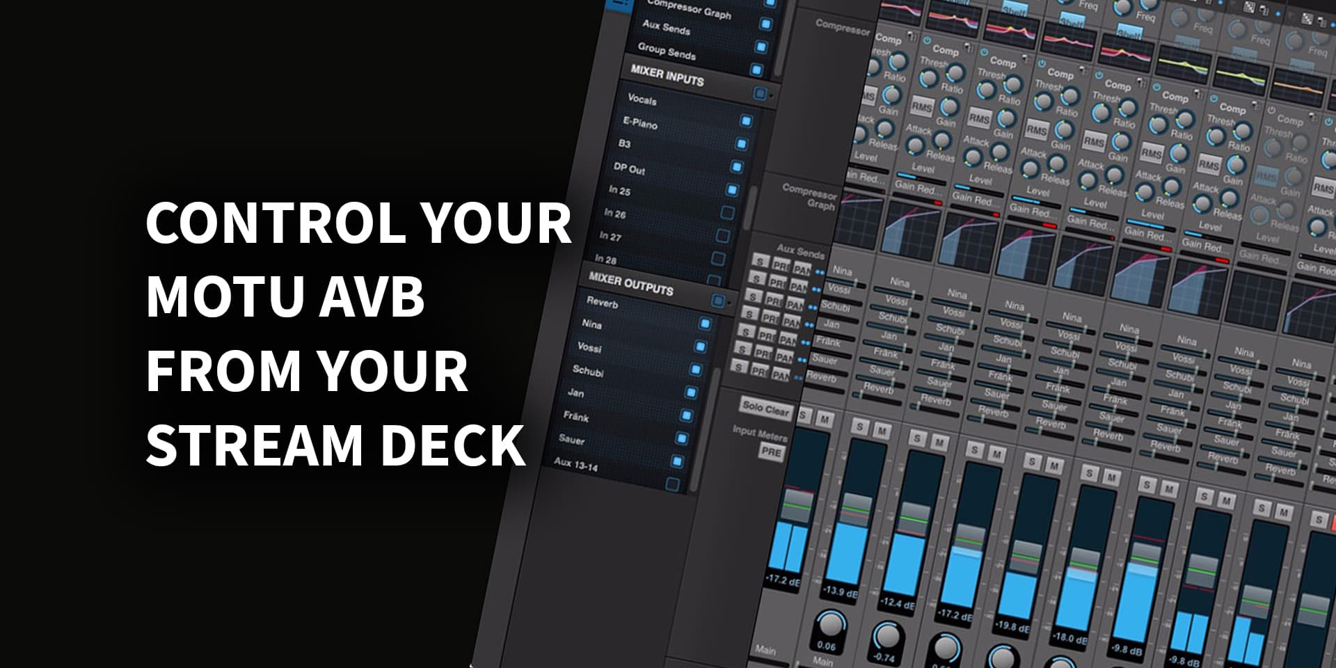 MOTU AVB StreamDeck Plugin